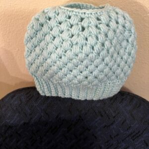 Hat for Ponytails Crochet Handmade