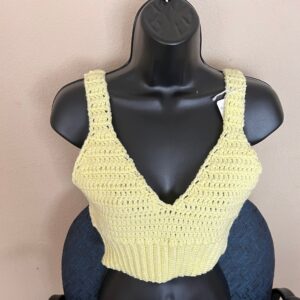 Halter Crop Top / Crochet Handmade