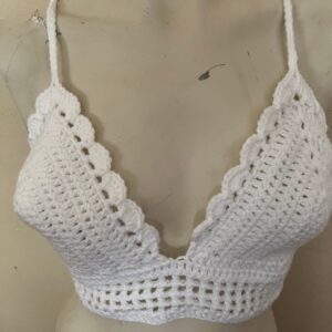 Bikini Bralette Top Mesh Crochet Handmade