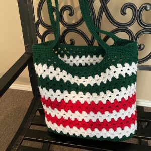 Tote Shoulder Bag Crochet Handmade