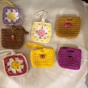 Crochet AirPod Case, Headphones, Pouches, Coin Purse, Trinket Bag Handmade